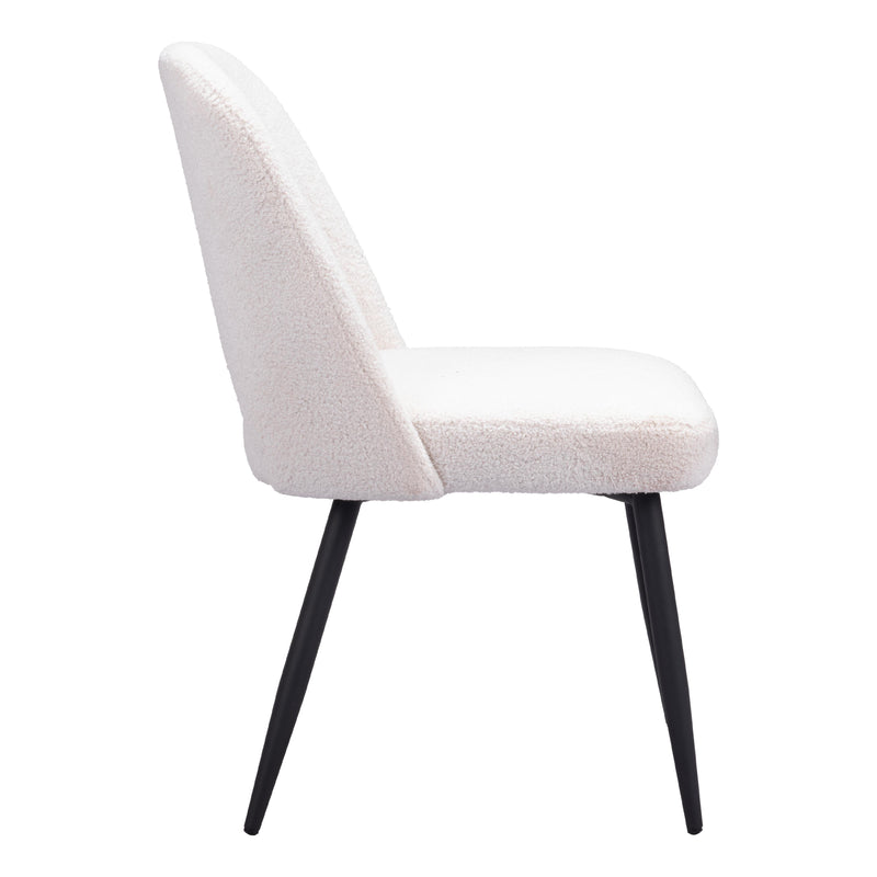 Zuo Teddy 109325 Dining Chair - Ivory IMAGE 2