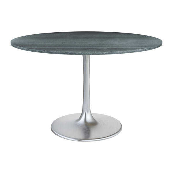 Zuo Metropolis 109445 Dining Table - Grey & Silver IMAGE 1