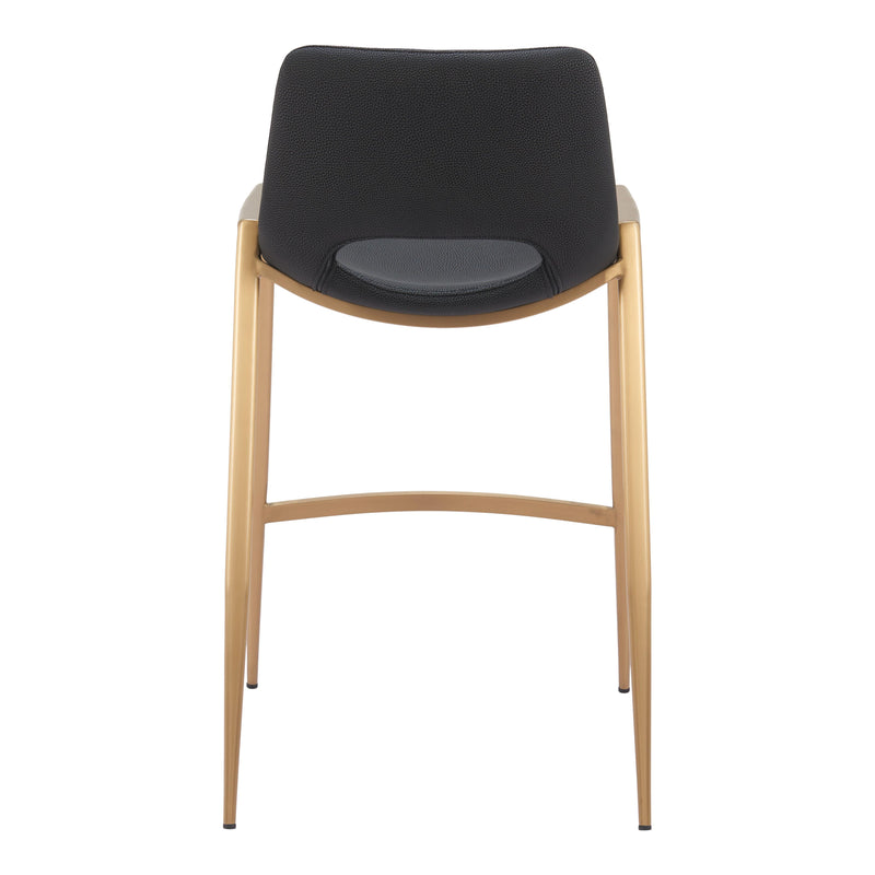 Zuo Desi 109552 Counter Stool - Black & Gold IMAGE 4