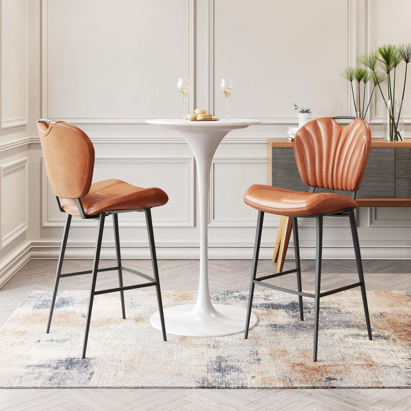 Zuo Terrence 109339 Barstool - Vintage Brown IMAGE 10