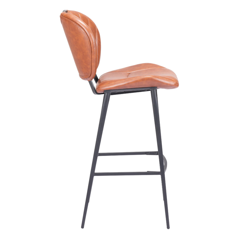Zuo Terrence 109339 Barstool - Vintage Brown IMAGE 2