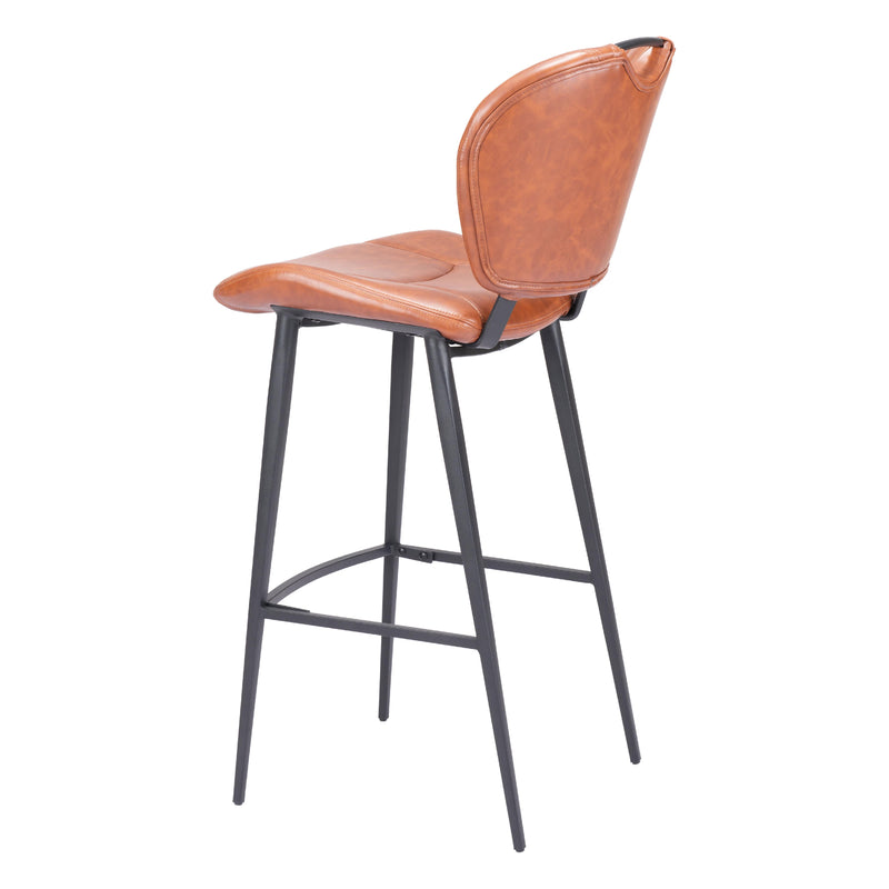 Zuo Terrence 109339 Barstool - Vintage Brown IMAGE 7