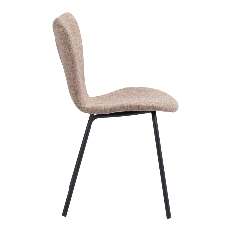 Zuo Tollo 109628 Dining Chair - Brown IMAGE 2