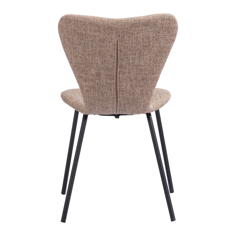 Zuo Tollo 109628 Dining Chair - Brown IMAGE 4