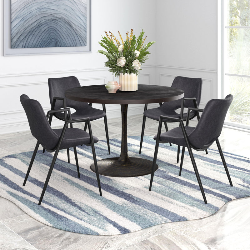 Zuo Desi 109534 Dining Chair - Black IMAGE 9