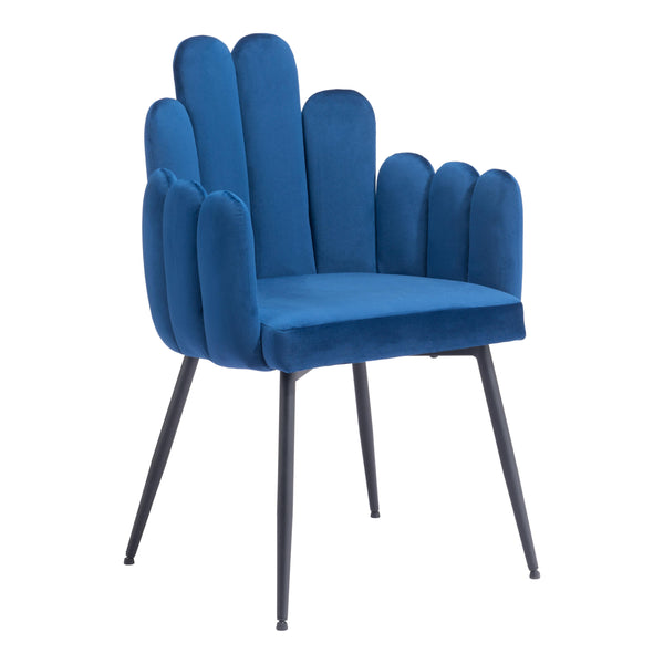 Zuo Noosa 109654 Dining Chair - Navy Blue IMAGE 1