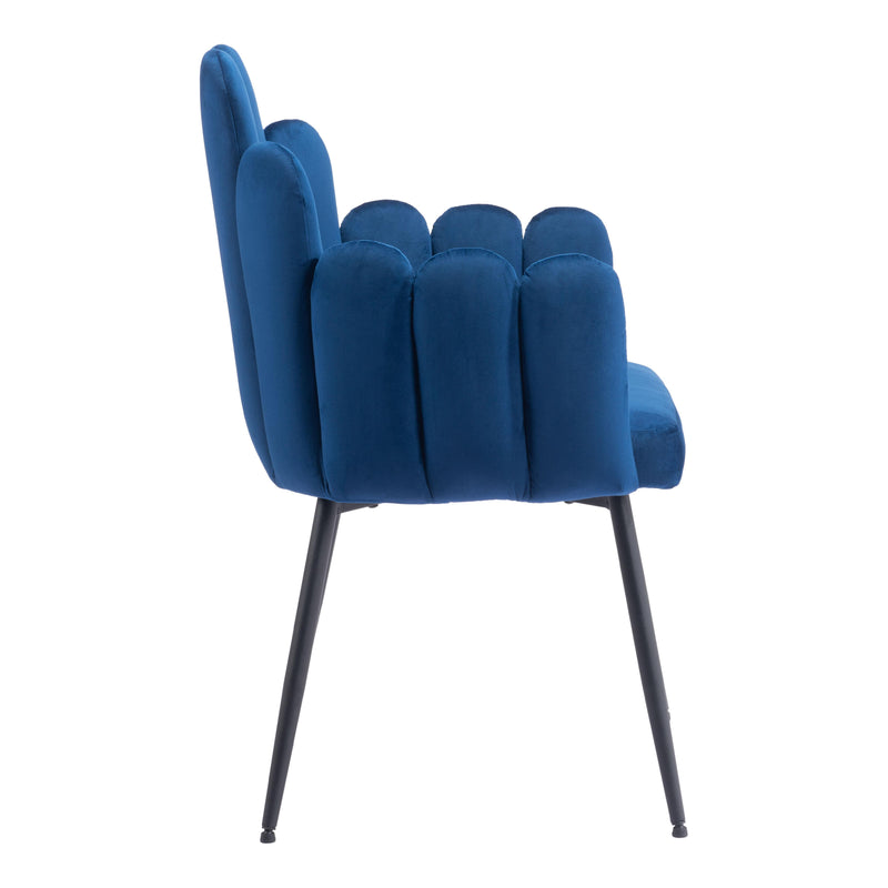 Zuo Noosa 109654 Dining Chair - Navy Blue IMAGE 2