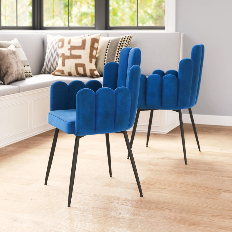 Zuo Noosa 109654 Dining Chair - Navy Blue IMAGE 8