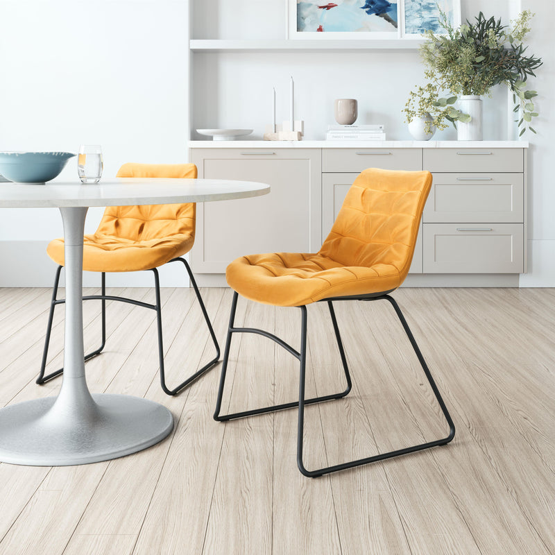 Zuo Tammy 109335 Dining Chair - Yellow IMAGE 8