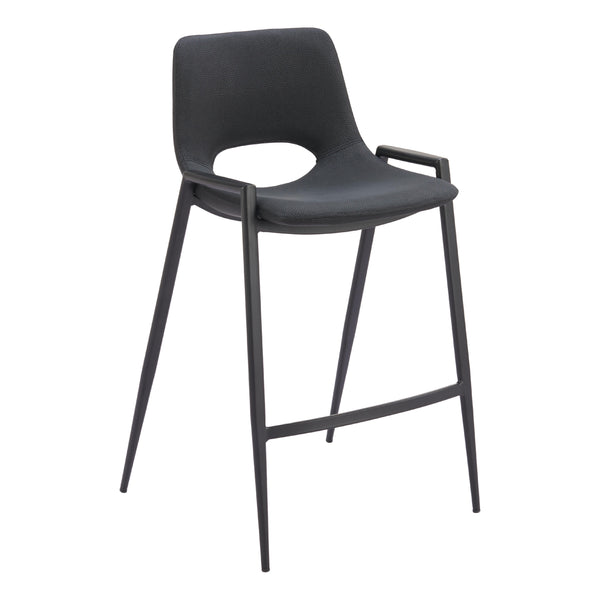 Zuo Desi 109537 Counter Stool - Black IMAGE 1