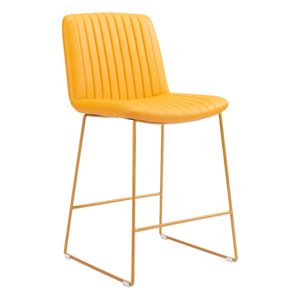 Zuo Mode 109480 Counter Stool - Yellow IMAGE 1