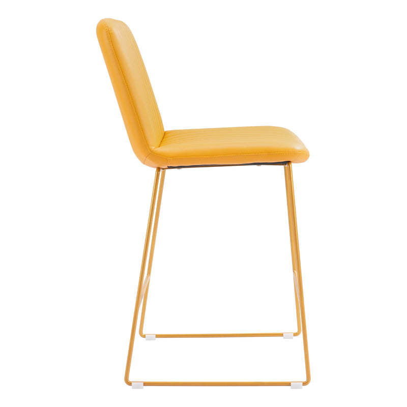 Zuo Mode 109480 Counter Stool - Yellow IMAGE 2