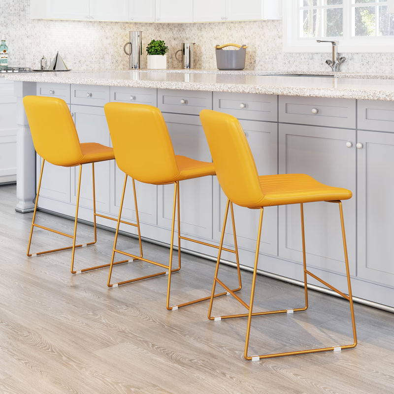 Zuo Mode 109480 Counter Stool - Yellow IMAGE 8