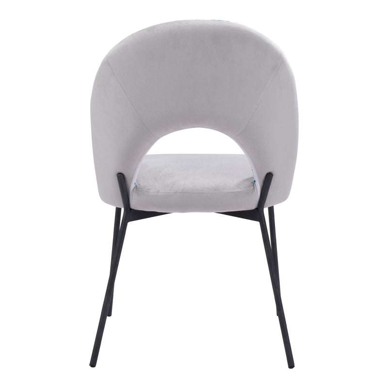 Zuo Torrey 109365 Dining Chair - Multicolor Print & Grey IMAGE 4