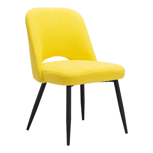 Zuo Teddy 109330 Dining Chair - Yellow IMAGE 1