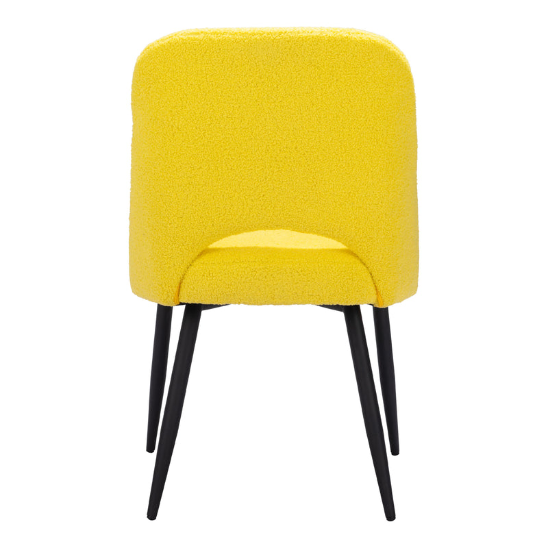 Zuo Teddy 109330 Dining Chair - Yellow IMAGE 4