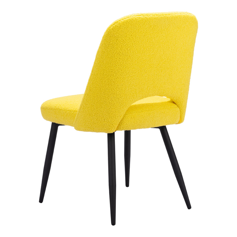 Zuo Teddy 109330 Dining Chair - Yellow IMAGE 5