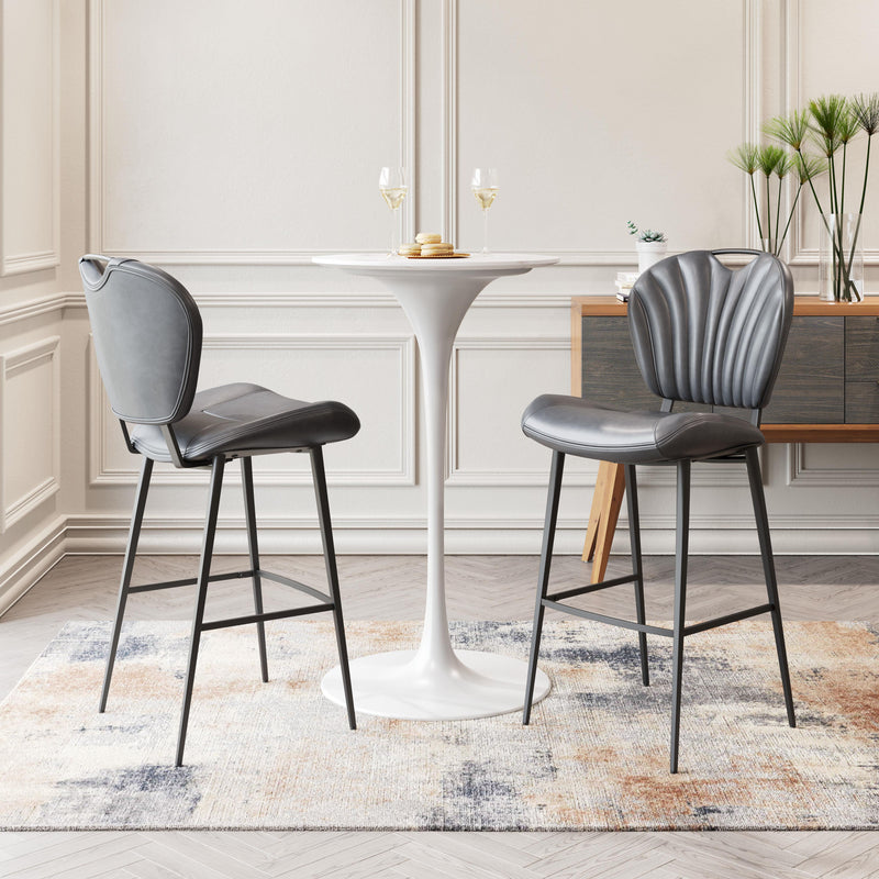 Zuo Terrence 109340 Barstool - Vintage Grey IMAGE 10