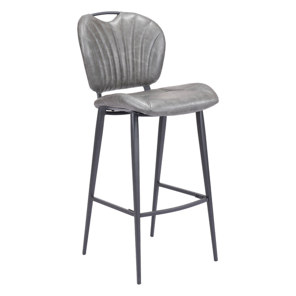Zuo Terrence 109340 Barstool - Vintage Grey IMAGE 1