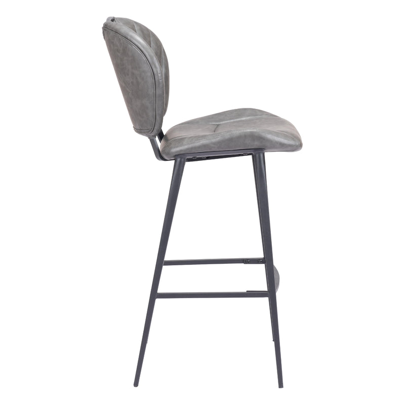 Zuo Terrence 109340 Barstool - Vintage Grey IMAGE 2