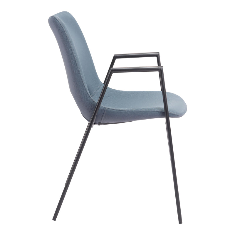 Zuo Desi 109536 Dining Chair - Azure Grey IMAGE 2