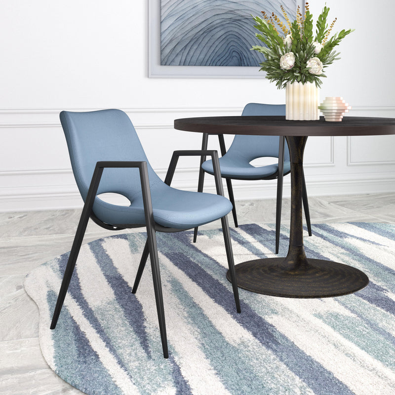Zuo Desi 109536 Dining Chair - Azure Grey IMAGE 7