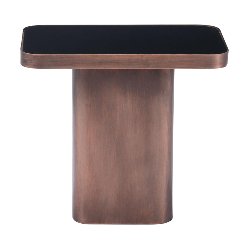 Zuo Marcos A12254 Side Table - Black & Antique Bronze IMAGE 3