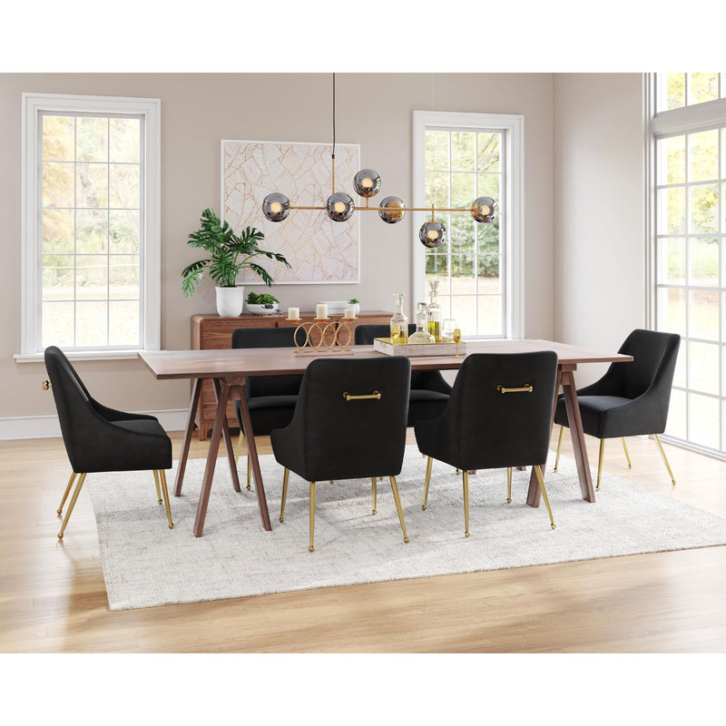 Zuo Maxine 109717 Dining Chair - Black & Gold IMAGE 10