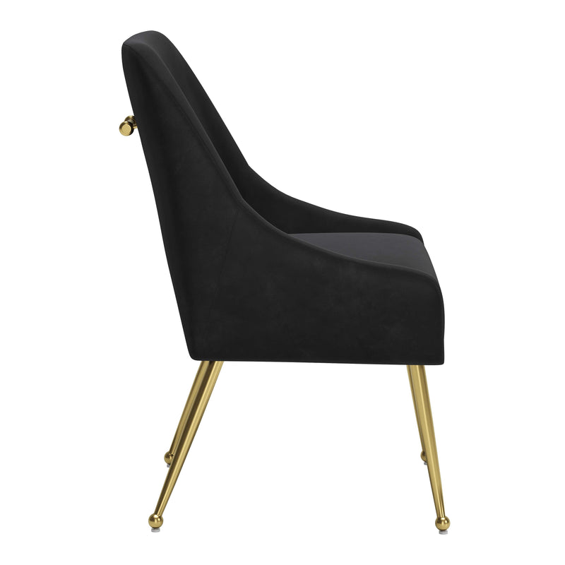 Zuo Maxine 109717 Dining Chair - Black & Gold IMAGE 2