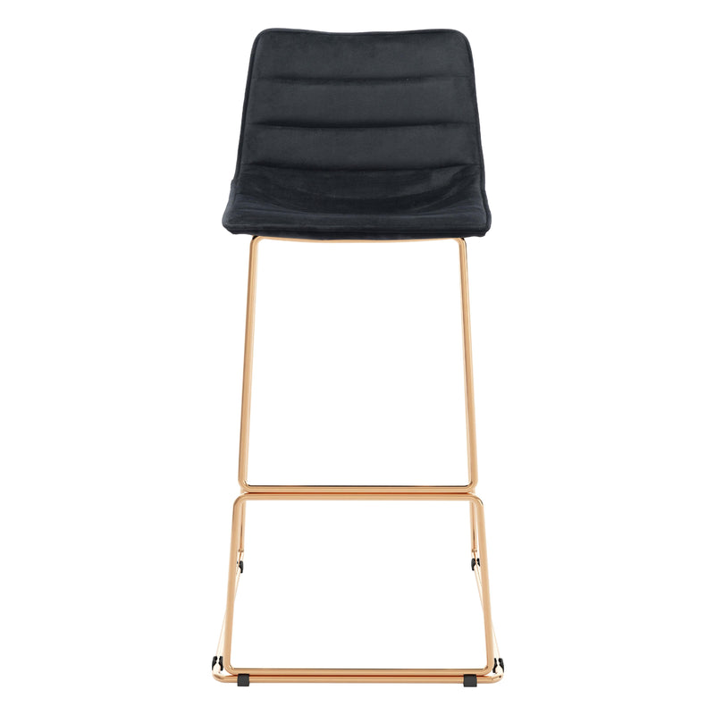 Zuo Adele 109503 Barstool - Black & Gold IMAGE 3