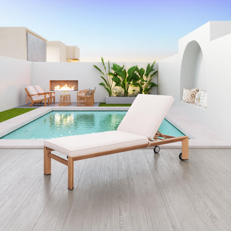 Zuo Cozumel 703980 Lounge Chair - Beige & Natural IMAGE 10