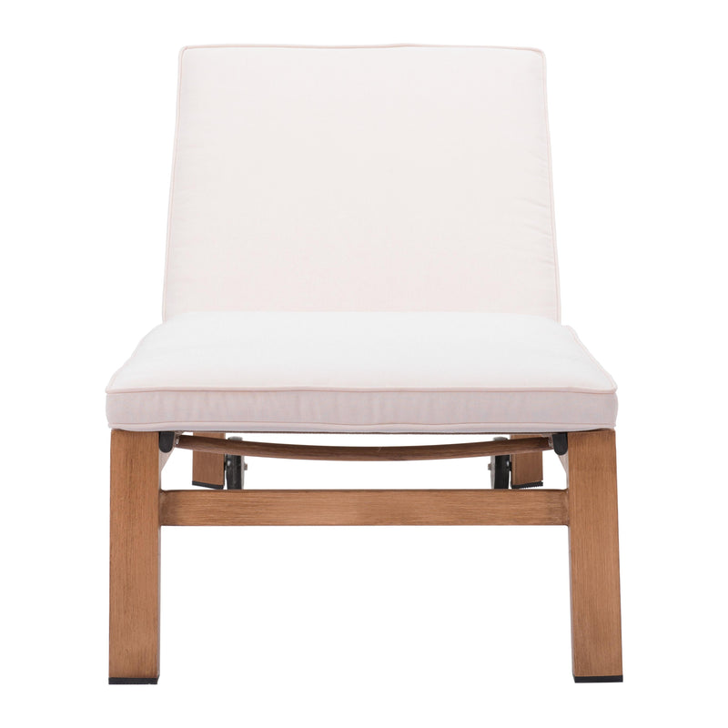 Zuo Cozumel 703980 Lounge Chair - Beige & Natural IMAGE 3