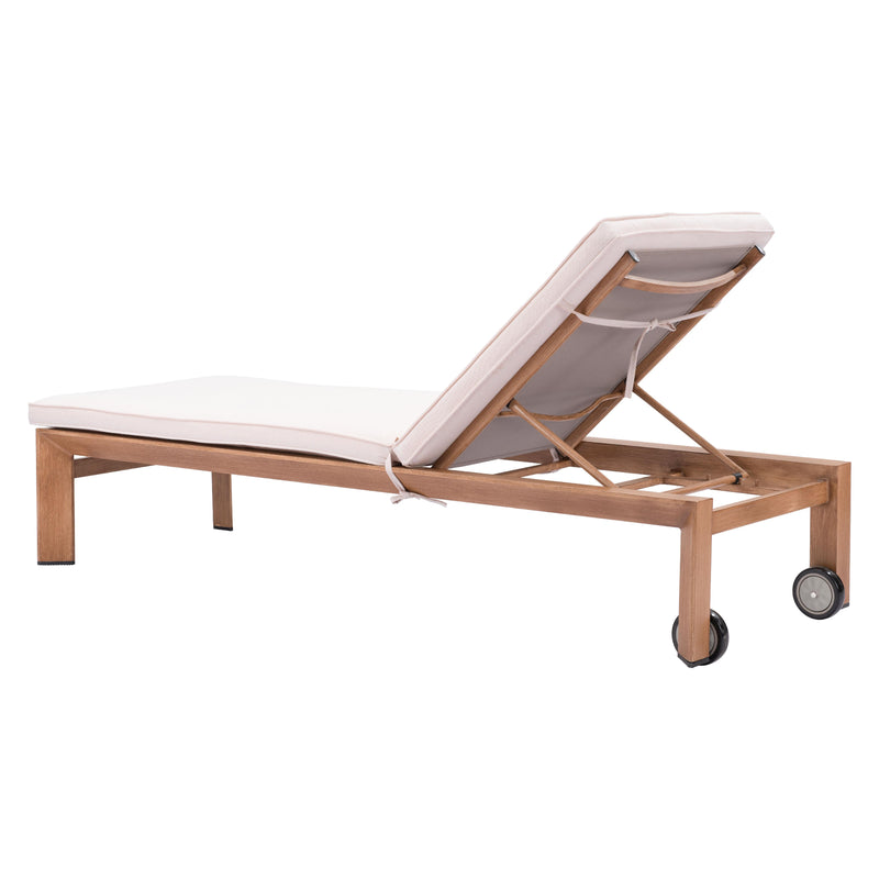 Zuo Cozumel 703980 Lounge Chair - Beige & Natural IMAGE 5