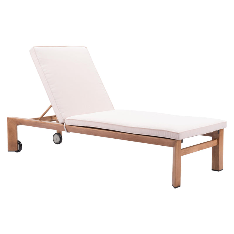 Zuo Cozumel 703980 Lounge Chair - Beige & Natural IMAGE 6