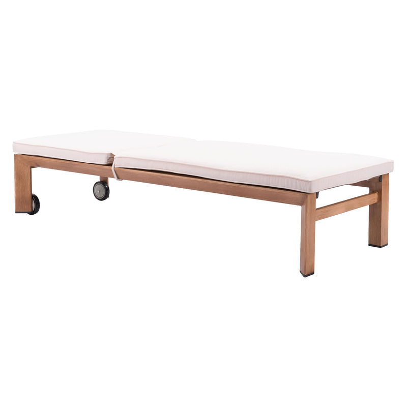 Zuo Cozumel 703980 Lounge Chair - Beige & Natural IMAGE 7