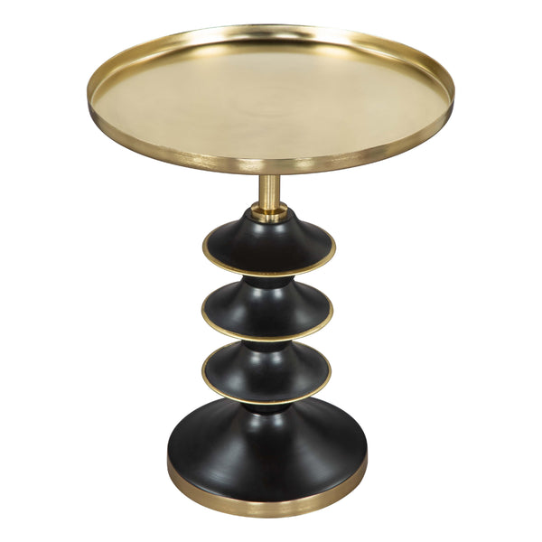 Zuo Donahue 109564 Side Table - Gold & Black IMAGE 1