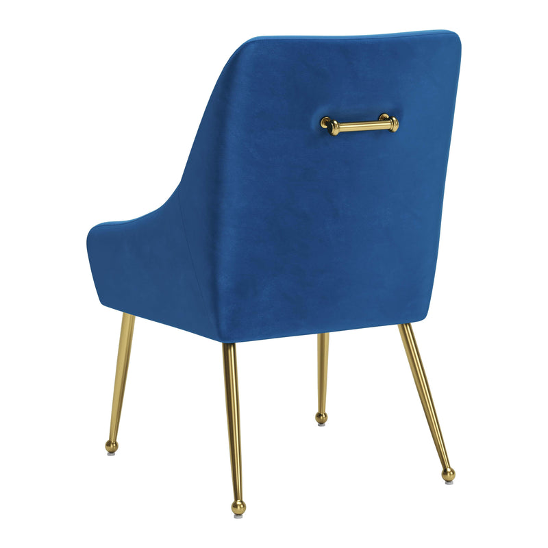 Zuo Maxine 109715 Dining Chair - Navy Blue & Gold IMAGE 5