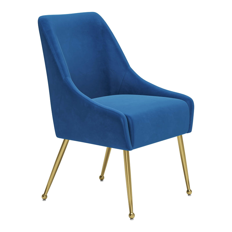 Zuo Maxine 109715 Dining Chair - Navy Blue & Gold IMAGE 6