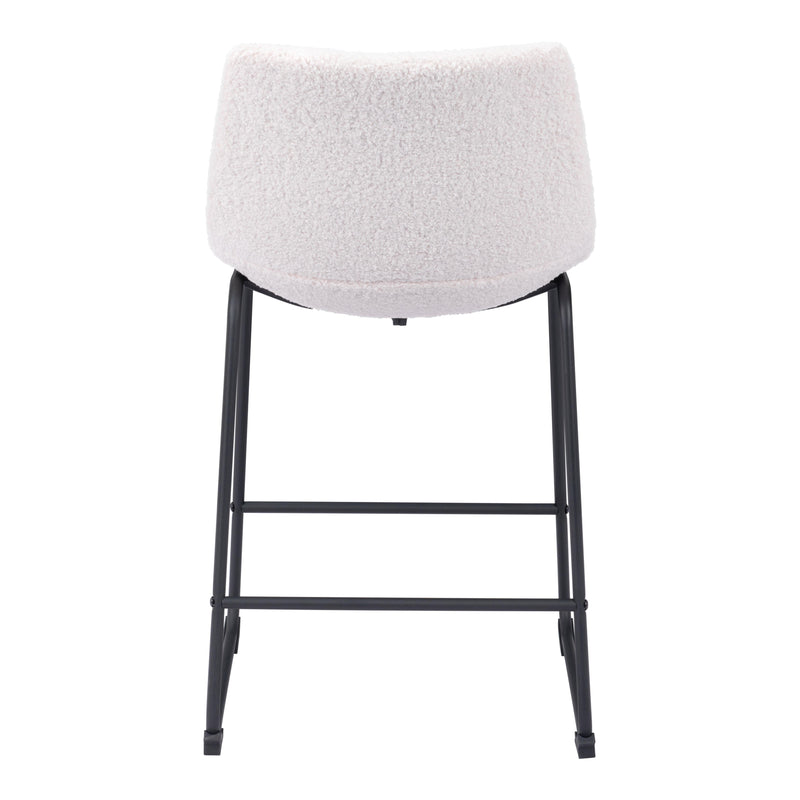 Zuo Smart 109652 Counter Stool - Ivory IMAGE 4