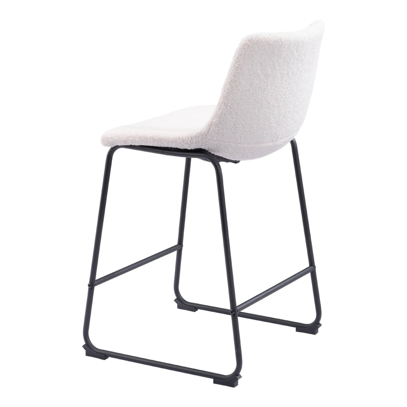 Zuo Smart 109652 Counter Stool - Ivory IMAGE 5