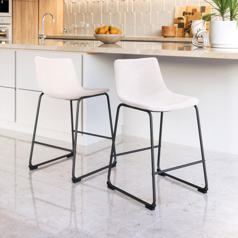 Zuo Smart 109652 Counter Stool - Ivory IMAGE 9