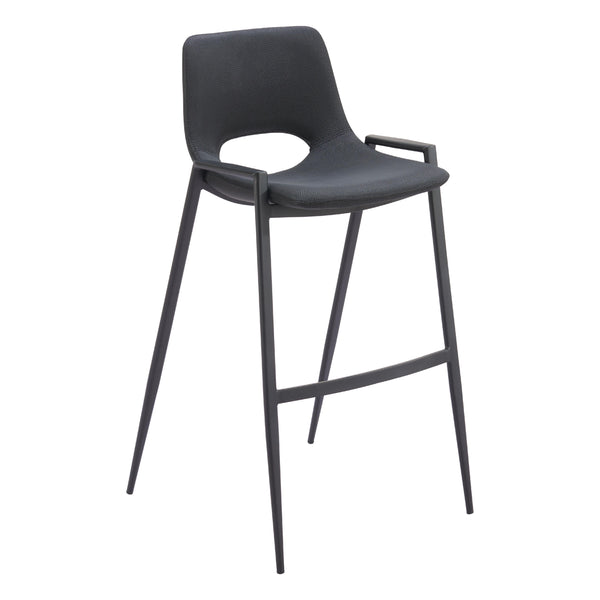 Zuo Desi 109540 Barstool - Black IMAGE 1