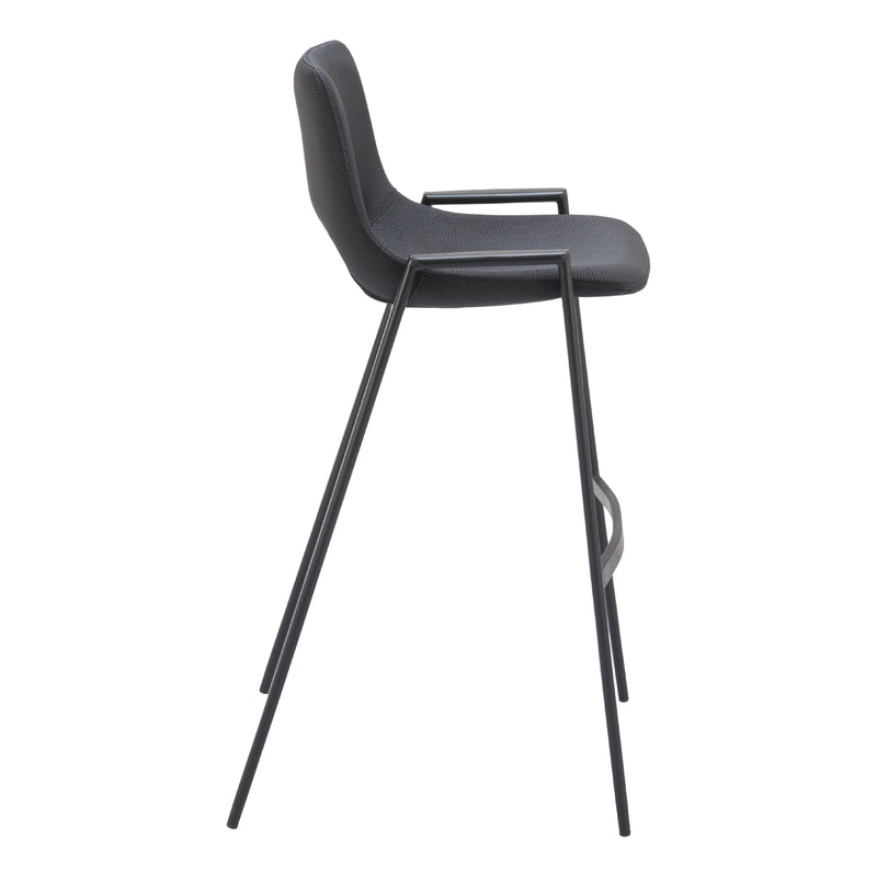 Zuo Desi 109540 Barstool - Black IMAGE 2