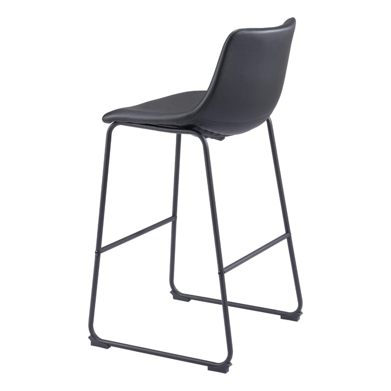 Zuo Smart 109650 Barstool - Black IMAGE 5