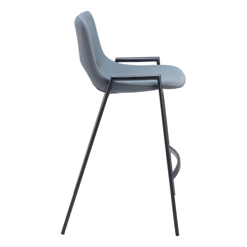 Zuo Desi 109539 Counter Stool - Azure Grey IMAGE 2