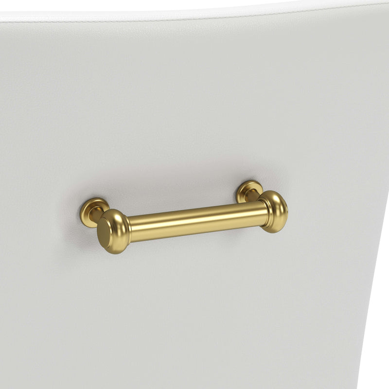 Zuo Maxine 109714 Dining Chair - White & Gold IMAGE 7
