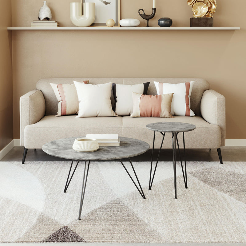 Zuo Kerris 109232 Coffee Table Set - Grey & Black IMAGE 10