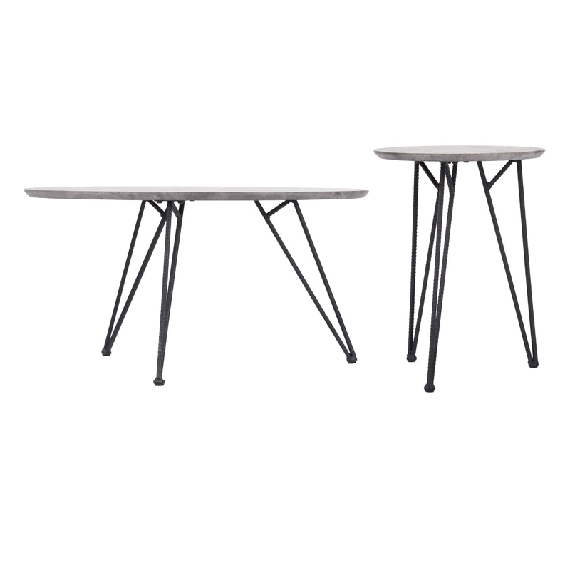 Zuo Kerris 109232 Coffee Table Set - Grey & Black IMAGE 6