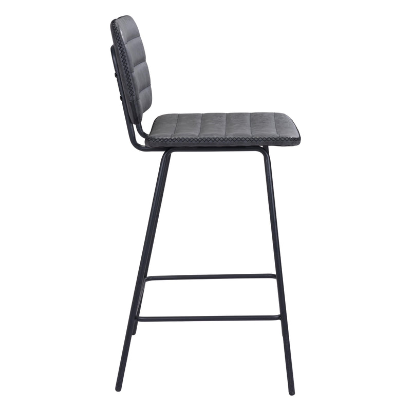 Zuo Boston 109504 Counter Stool - Vintage Black IMAGE 2