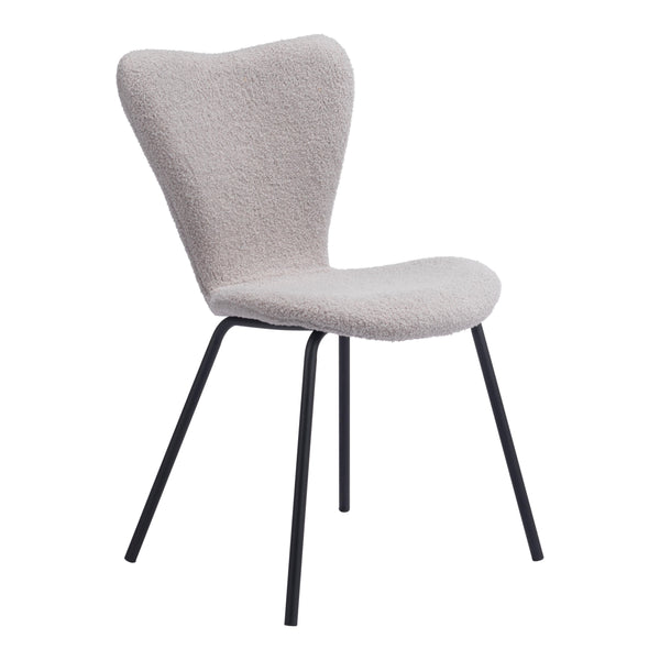 Zuo Thibideaux 109659 Dining Chair - Light Grey IMAGE 1